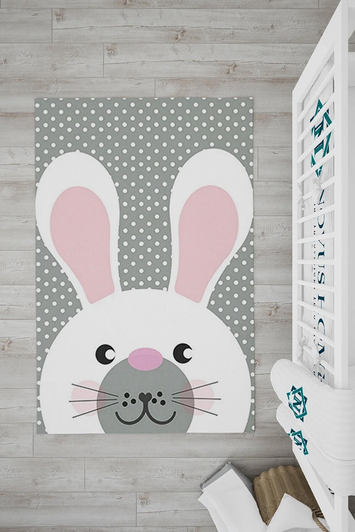 Novus Home Punto Serisi Krem 7 mm Polyester Antibakteriyel-Toz Tutmaz-Yalıtıma Yardımcı Yıkanabilir İnce Kaymaz Taban Dikdörtgen Makine Dokuma Çocuk Odası Halısı 100x650 cm