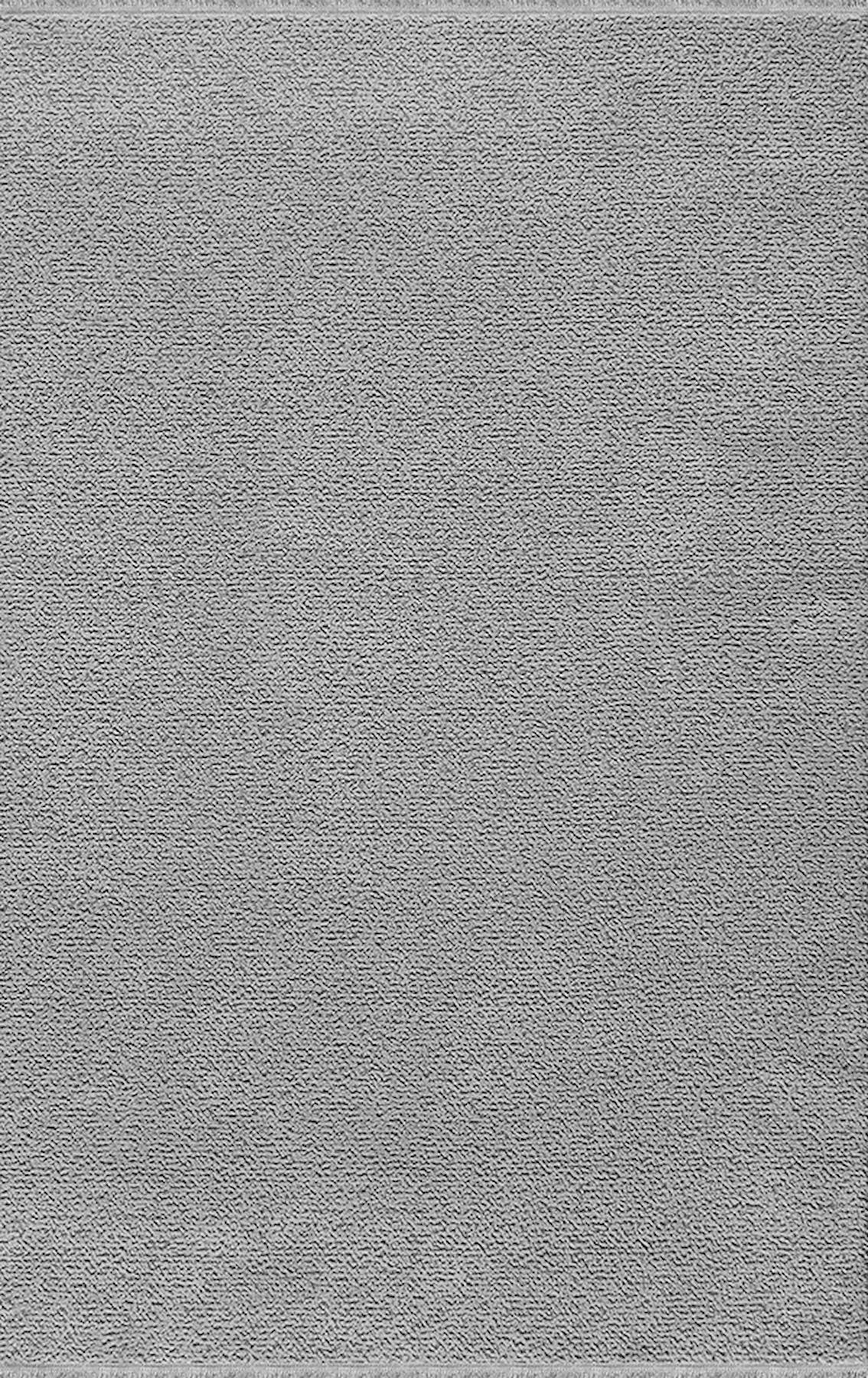 Dinarsu 63375 Gri 10 mm Akrilik Silinebilir Yıkanabilir Orta Kaymaz Jüt Taban Dikdörtgen Makine Dokuma Oturma Odası-Salon Halısı 160x235 cm