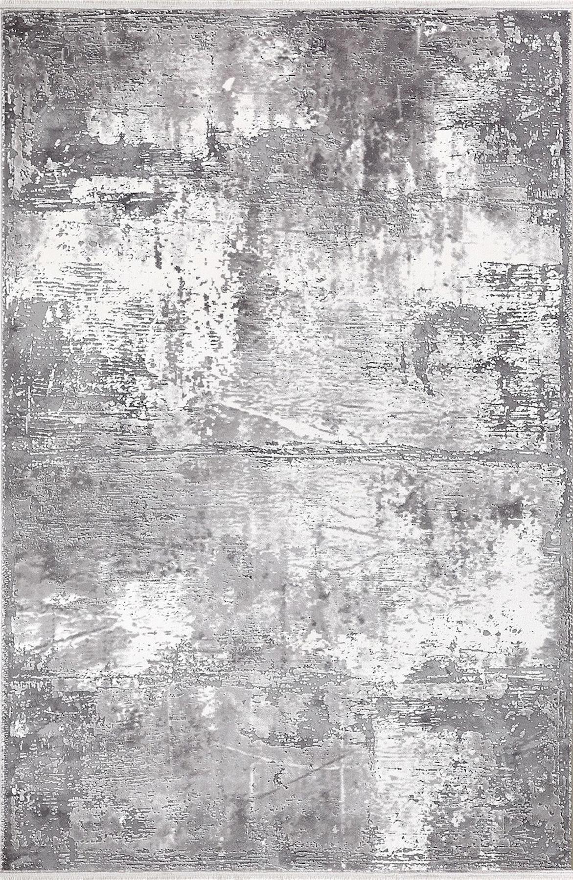 Dinarsu Electra 31977 Gri 11 mm Akrilik Silinebilir Yıkanabilir Orta Kaymaz Dikdörtgen Makine Dokuma Oturma Odası Halısı 120x180 cm