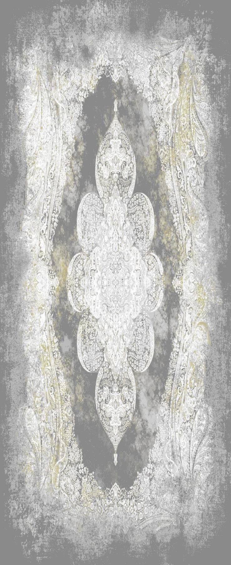 Pierre Cardin Gaudi GA06C Gri 7 mm Akrilik Antibakteriyel Yıkanabilir İnce Kaymaz Dikdörtgen Makine Dokuma Salon Halısı 100x200 cm
