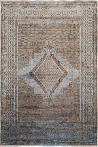 La Boutique İstanbul IB05 Kahverengi 6 mm Viskon Toz tutmaz Yıkanabilir İnce Kaymaz Dikdörtgen Makine Dokuma Salon Halısı 160x230 cm