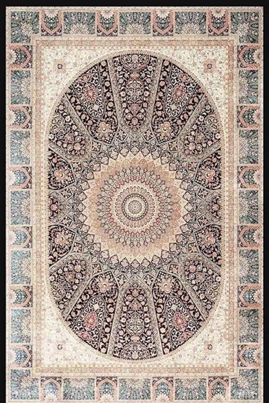 Kreasyon Halı Pandora 2751 Vizon 5 mm Polyester Yıkanabilir İnce Kaymaz Pamuk Taban Dikdörtgen Makine Dokuma Salon Halısı 160x300 cm