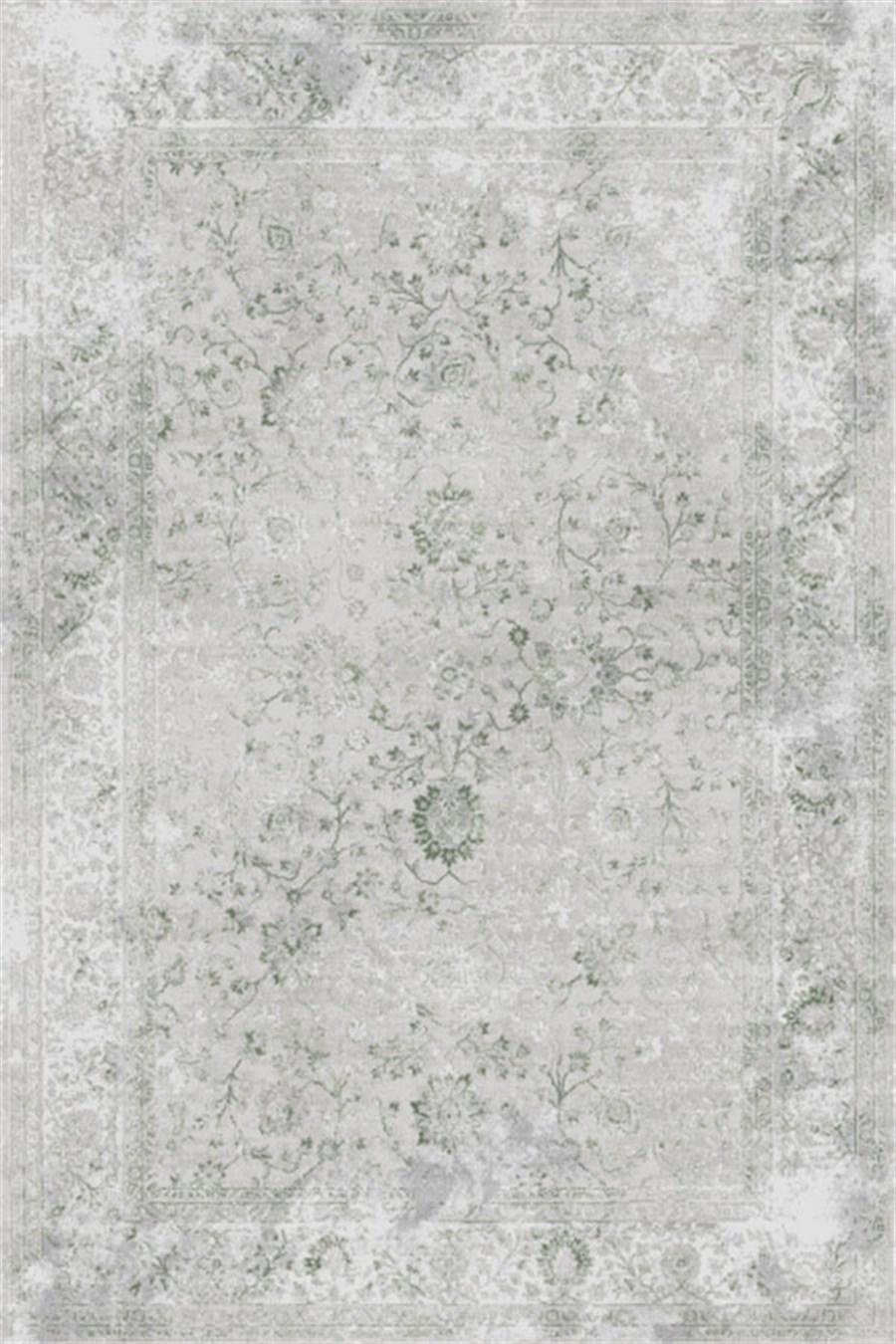 Padişah Rönesans Gri 7 mm Akrilik Yıkanabilir İnce Kaymaz Dikdörtgen Makine Dokuma Salon Halısı 100x200 cm