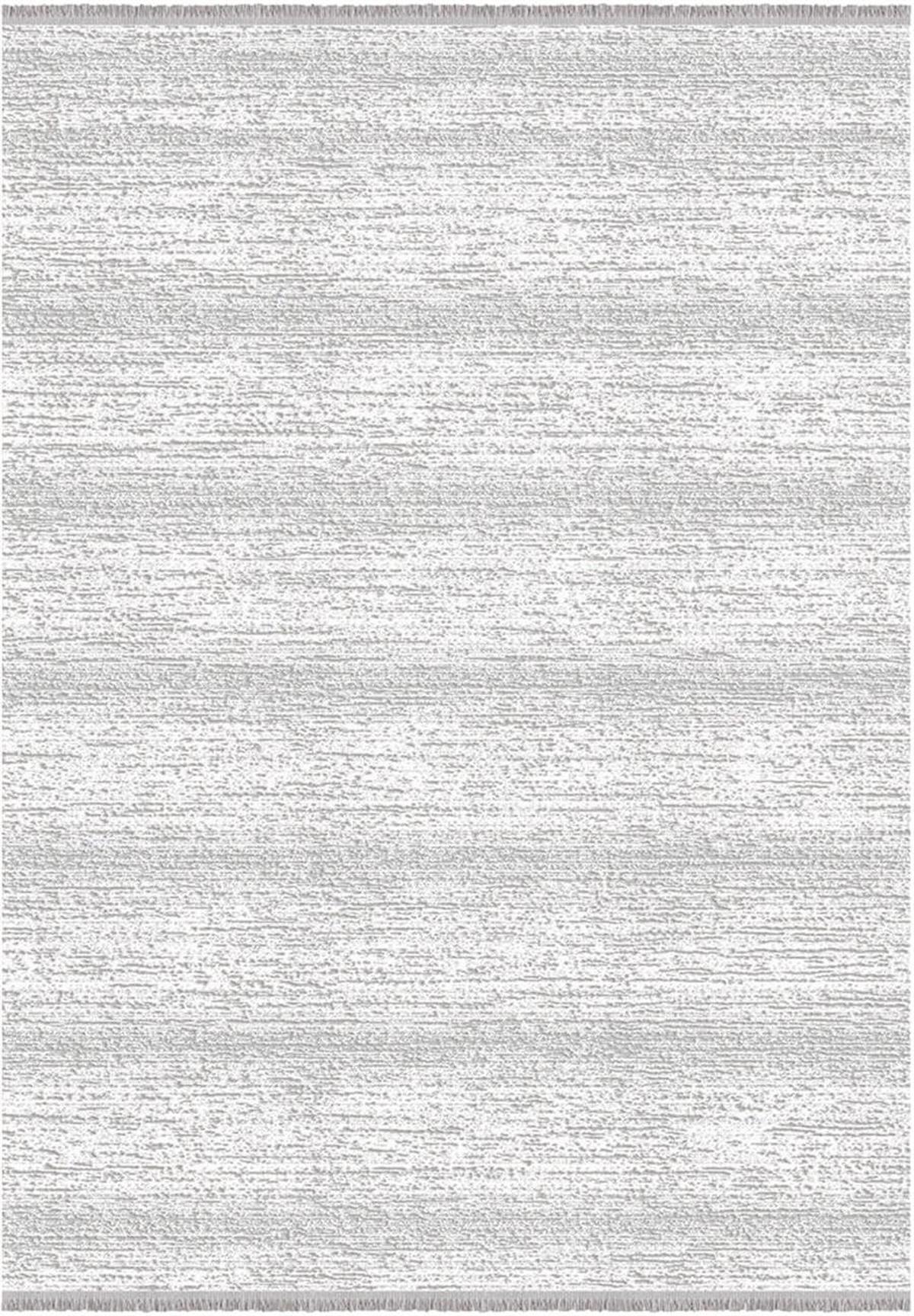 İpek Mekik Halı Allures 12039 Gri 12 mm Akrilik-Viskon Yıkanabilir Kalın Kaymaz Pamuk Taban Dikdörtgen Makine Dokuma Antre-Çocuk Odası-Salon-Yatak Odası Halısı 80x140 cm