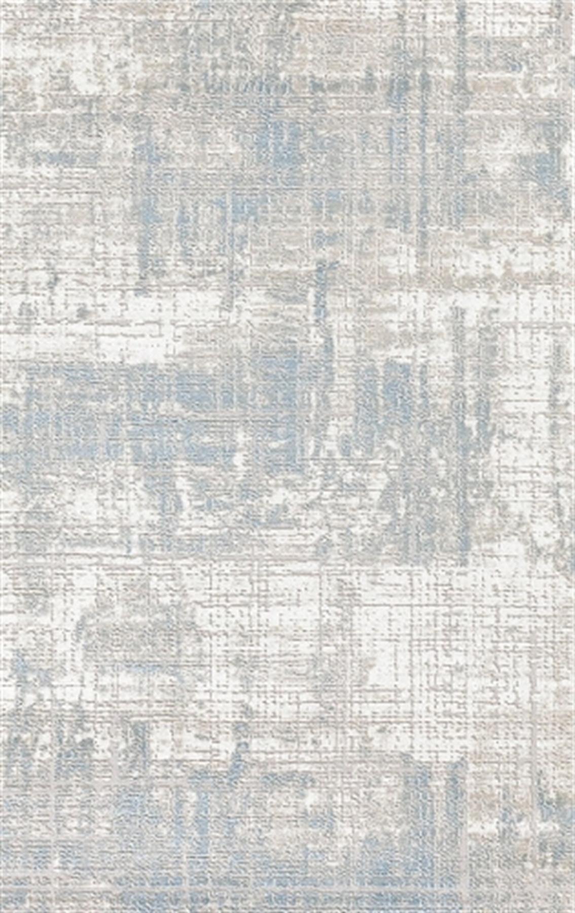 Merinos Resital RS025094 Mavi 12 mm Akrilik Yıkanabilir Kalın Kaymaz Dikdörtgen Makine Dokuma Salon Halısı 80x500 cm
