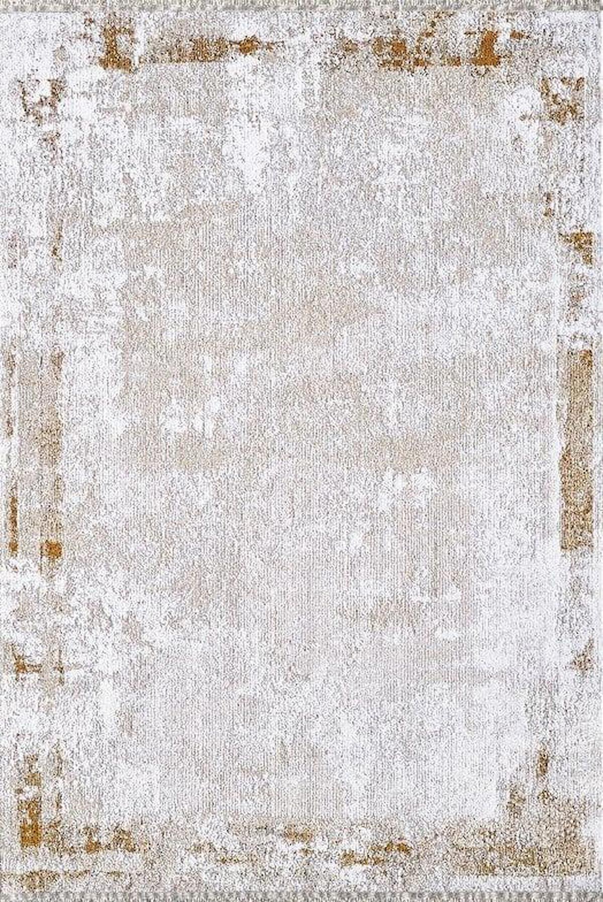 Atlas Halı Vage VQ03A Krem Akrilik Yıkanabilir İnce Kaymaz Jüt Taban Dikdörtgen Makine Dokuma Salon Halısı 160x230 cm