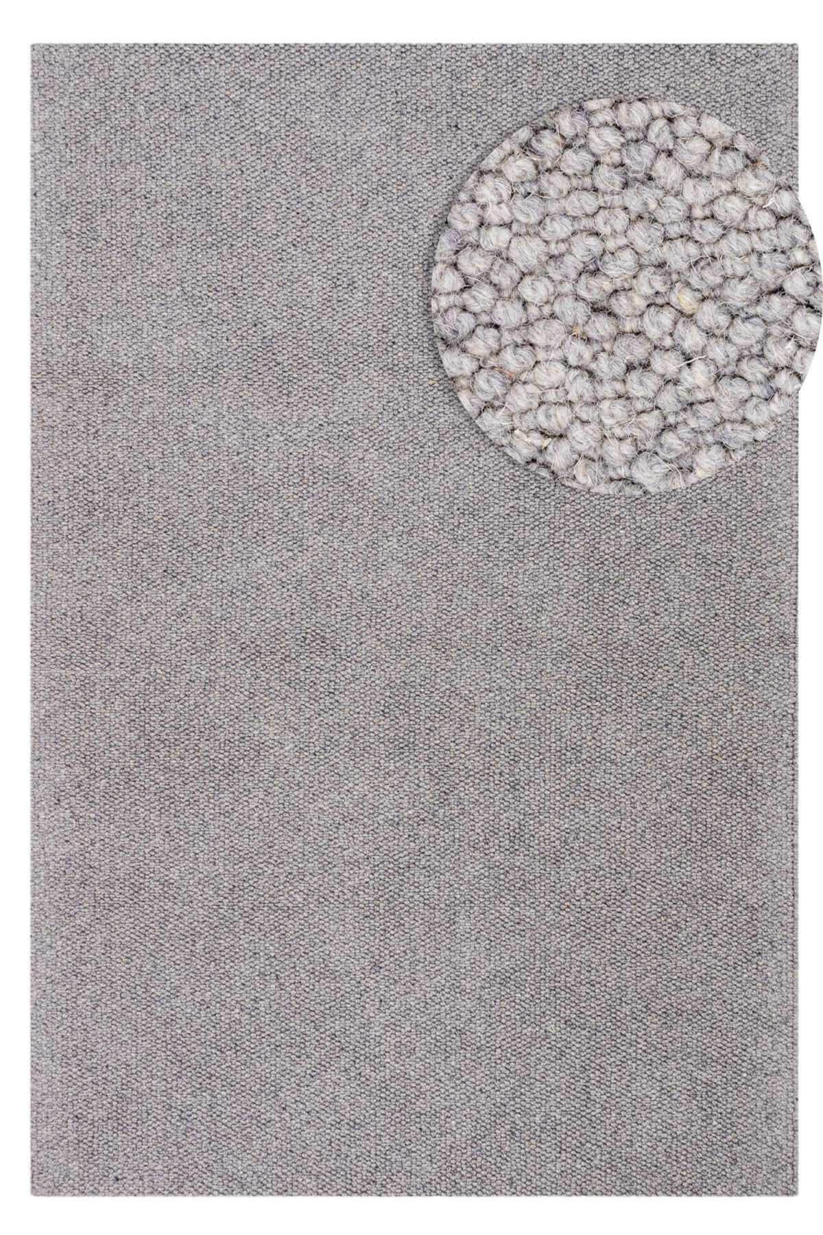 Saraz Halı Antrasit Gri 11 mm Polyester Antibakteriyel Yıkanabilir Kalın Kaymaz Lateks Taban Dikdörtgen Makine Dokuma Salon Halısı 80x150 cm