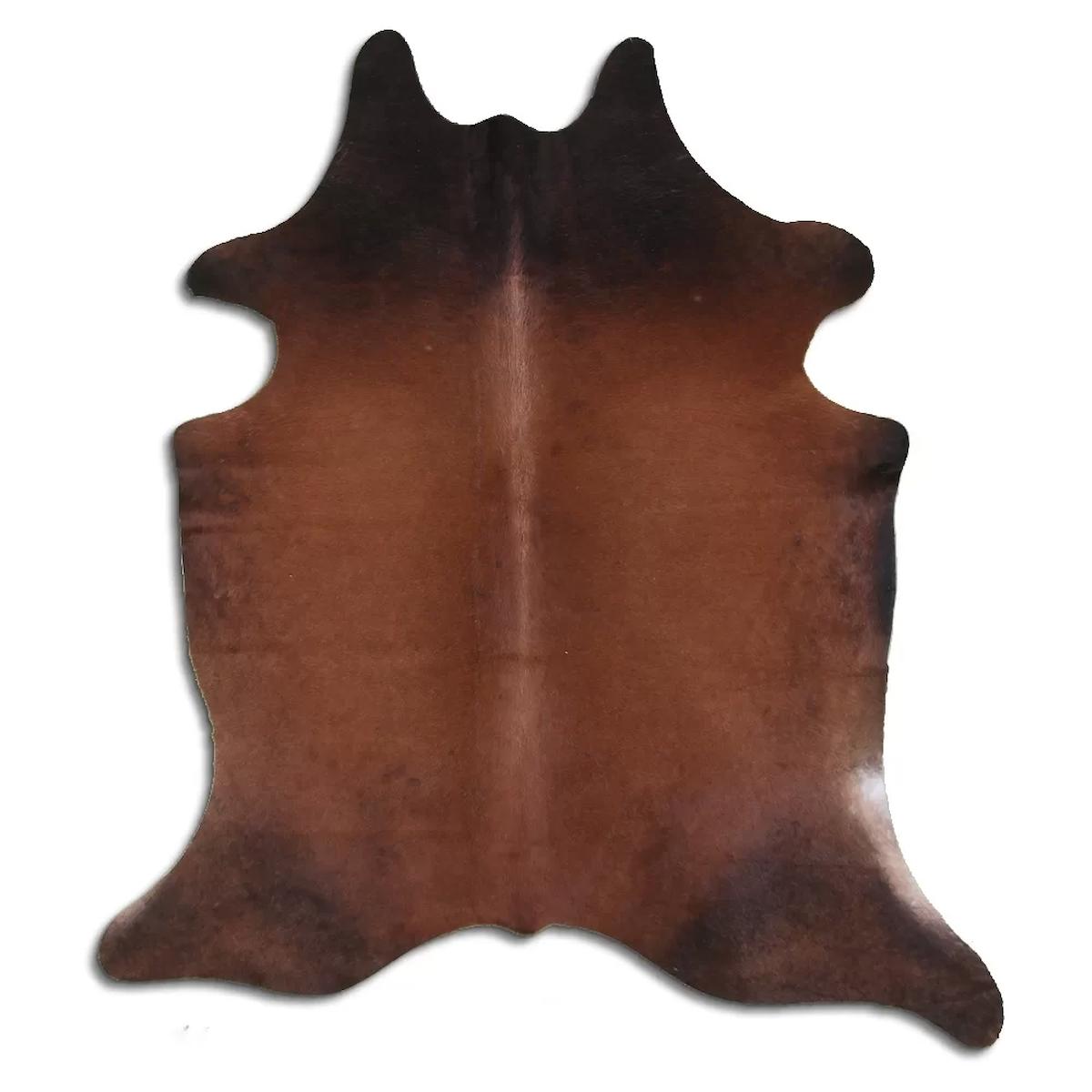 Fiesta Leather Art 66753 Krem 51 mm Deri Toz Tutmaz Yıkanabilir İnce Kaymaz Deri Taban Oval Makine Dokuma Salon Halısı 80x80 cm