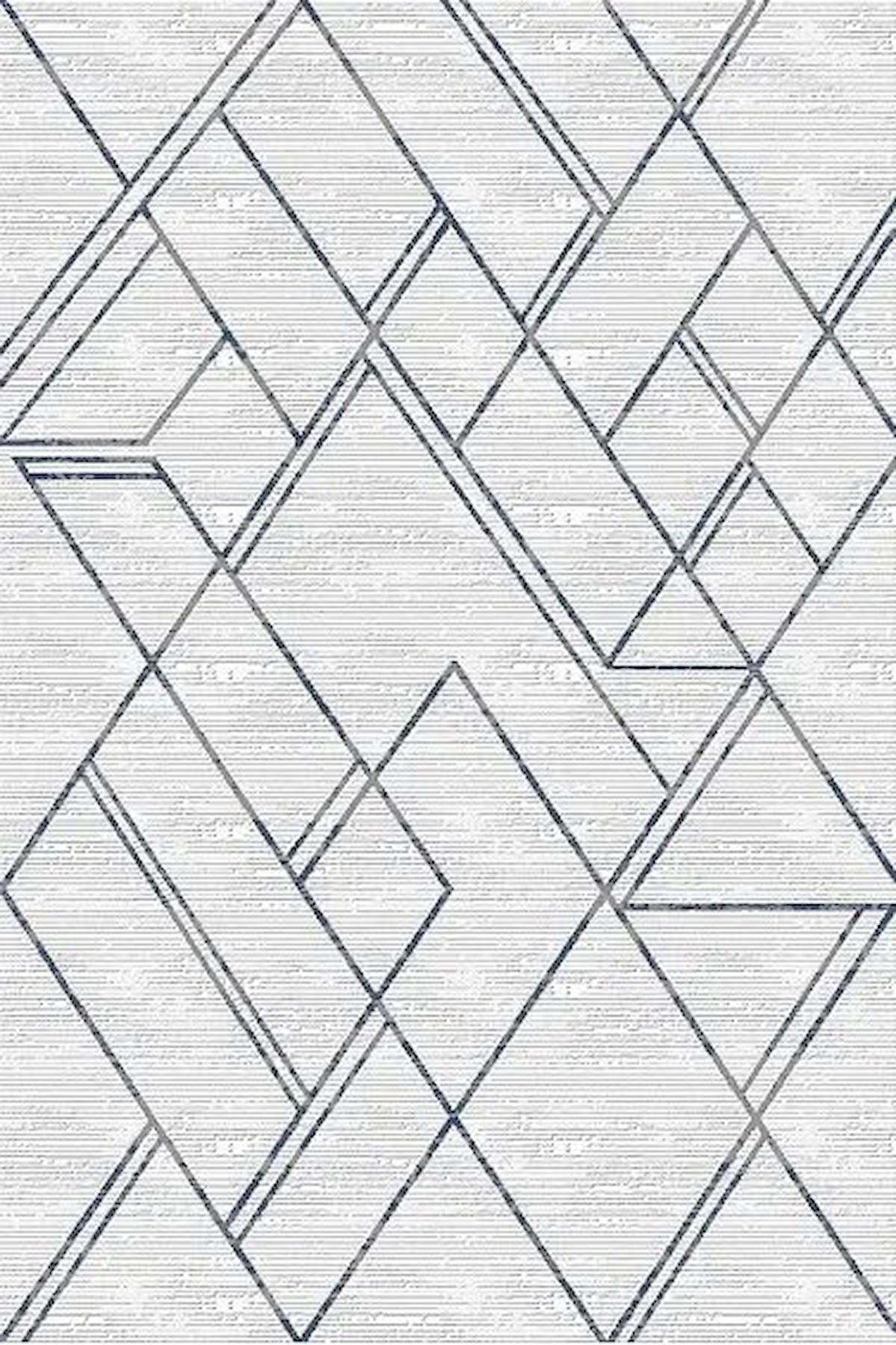 Kreasyon Halı Universal A0306 Krem Yıkanabilir Kalın Pamuk Taban Dikdörtgen Makine Dokuma Salon Halısı 180x250 cm