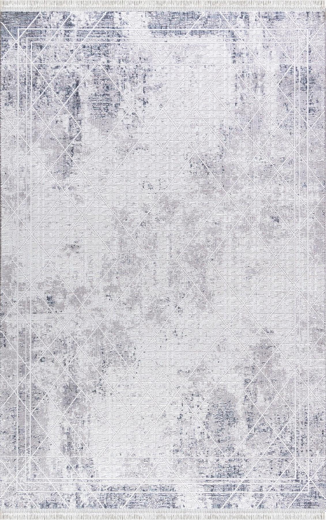 Padişah Santo 60892 Krem 10 mm Akrilik Yumuşak Yıkanabilir İnce Dikdörtgen Makine Dokuma Salon Halısı 150x200 cm