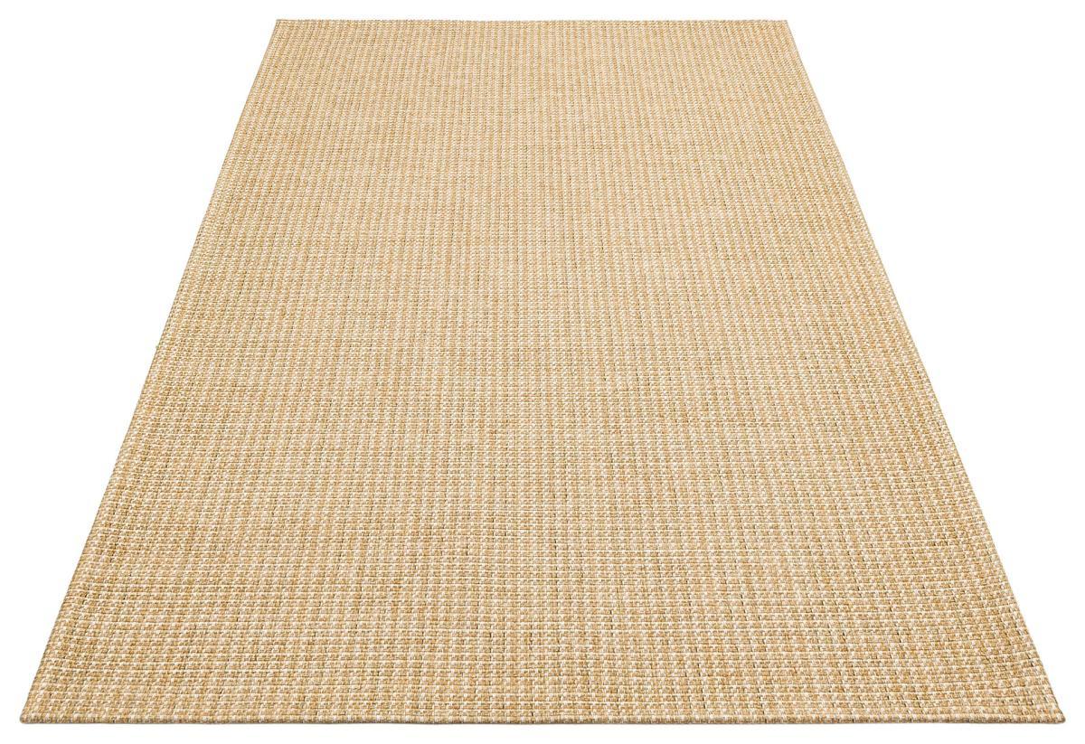 Eko Halı Brooklyn BRK01 Krem 10 mm Akrilik Toz Tutmaz İnce Kaymaz Dikdörtgen Makine Dokuma Salon Halısı 80x150 cm