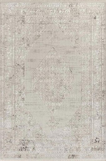 Sanat Halı Suare 3357 Çok Renkli 7 mm Pamuk Antibakteriyel Yıkanabilir Kalın Kaymaz Lateks Taban Dikdörtgen Makine Dokuma Salon Halısı 160x230 cm