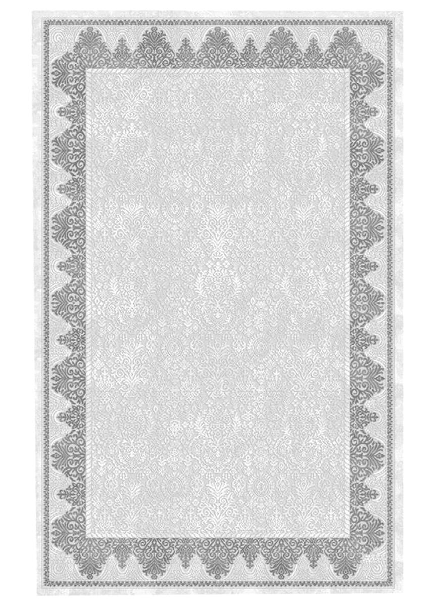Merinos Everest T0108 Gri 10 mm Akrilik Antialerjenik Yıkanabilir Kalın Kaymaz Dikdörtgen Makine Dokuma Salon Halısı 180x250 cm