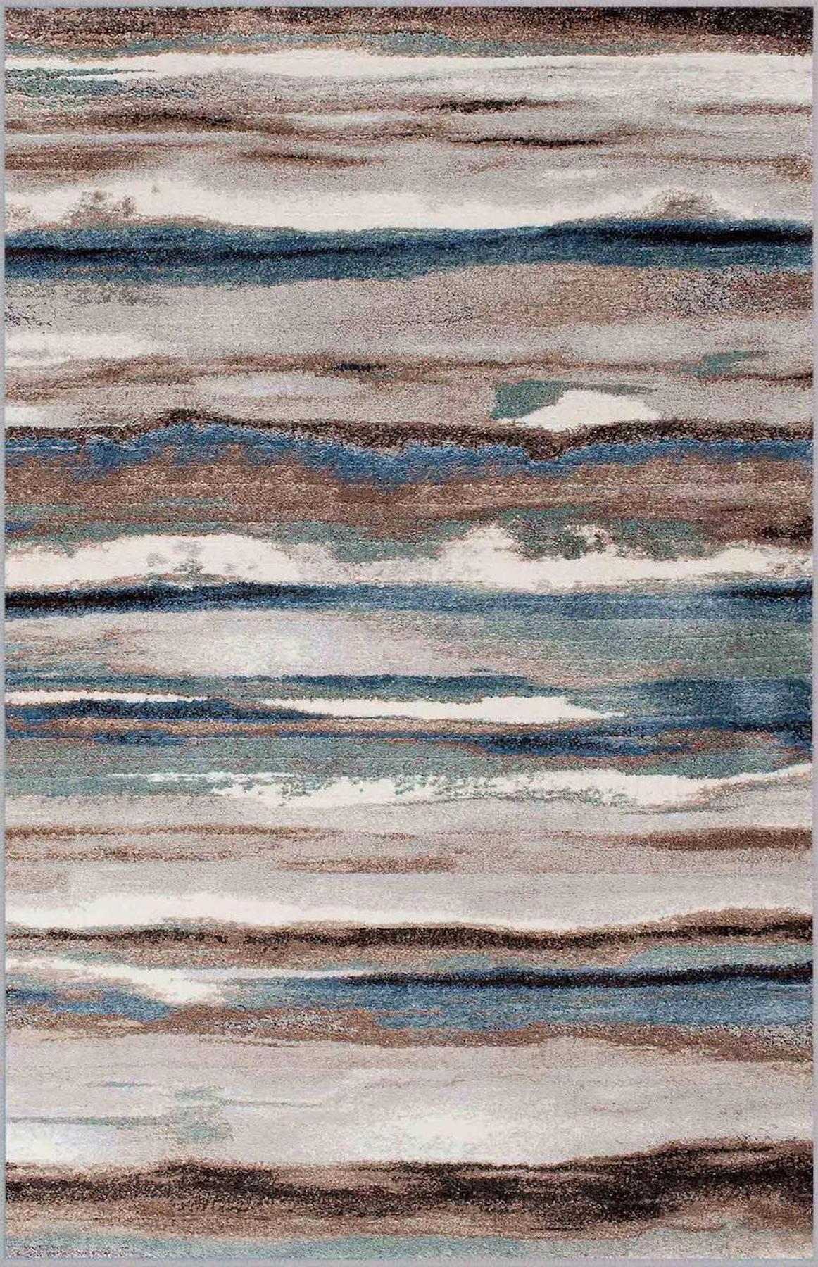 Rovigo Home RVG0722 Çok Renkli 8 mm Polyester Antibakteriyel-Leke Tutmaz-Toz Tutmaz Yıkanabilir İnce Kaymaz Dot Taban Dikdörtgen Makine Dokuma Salon Halısı 100x200 cm