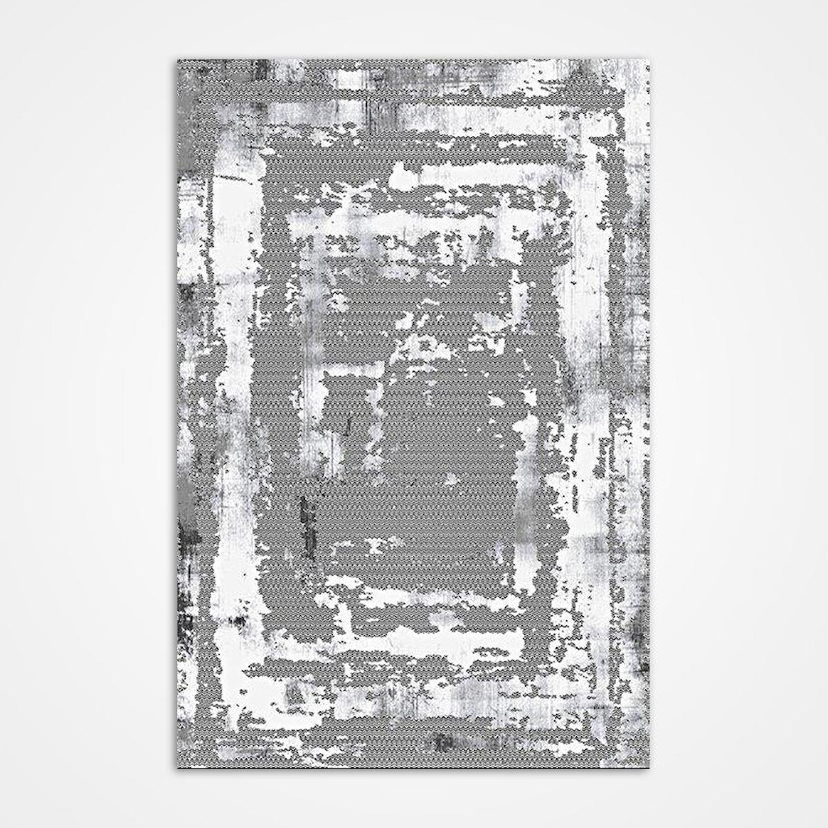 Crea Halı Silver 16602 Krem 6 mm Polyester Toz Tutmaz Yıkanabilir İnce Dikdörtgen Makine Dokuma Salon Halısı 200x300 cm