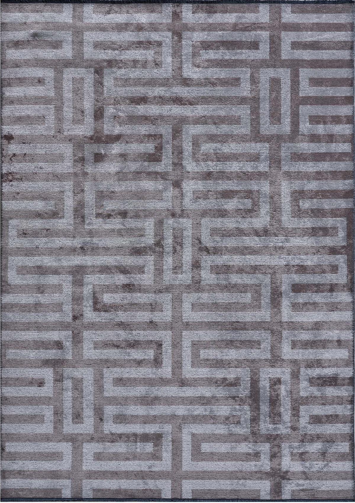 Gümüşsuyu Milano 12256 Gri 7 mm Pamuk Yıkanabilir Orta Dikdörtgen Makine Dokuma Salon Halısı 100x150 cm
