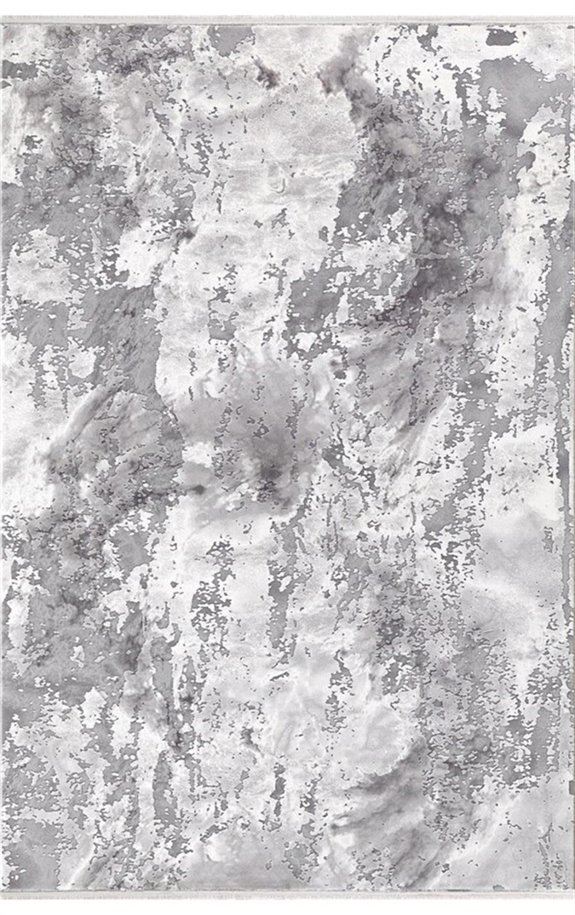 Dinarsu Electra 31973 Gri 11 mm Akrilik Silinebilir Yıkanabilir Orta Kaymaz Dikdörtgen Makine Dokuma Salon Halısı 200x300 cm