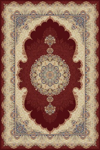 Tuğra Halı Sümer SM01 Kırmızı 5 mm Polyester Yıkanabilir İnce Dikdörtgen Makine Dokuma Salon Halısı 100x300 cm
