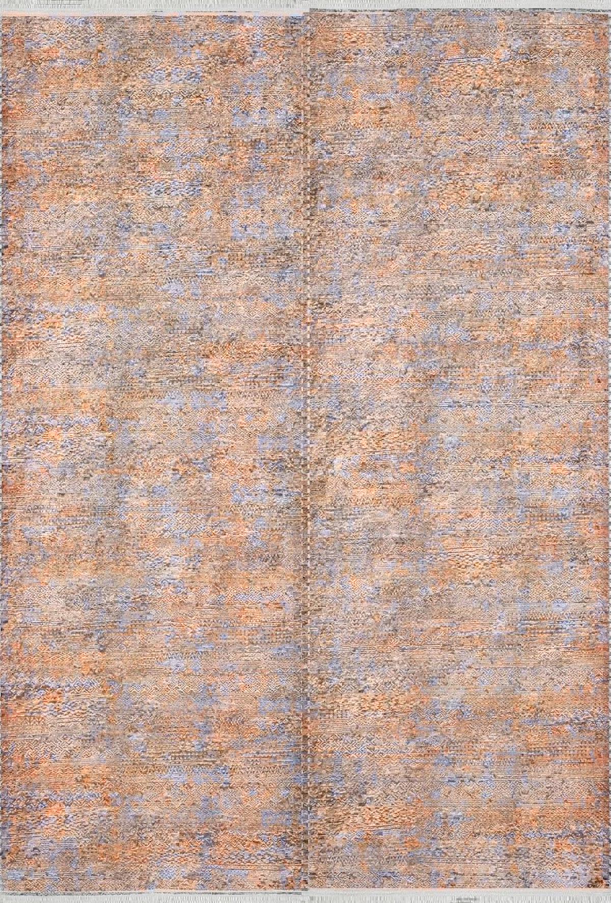 Halı Atölyesi HA477 Turuncu 5 mm Pamuk Toz Tutmaz Yıkanabilir İnce Kaymaz Dikdörtgen Makine Dokuma Salon Halısı 140x200 cm