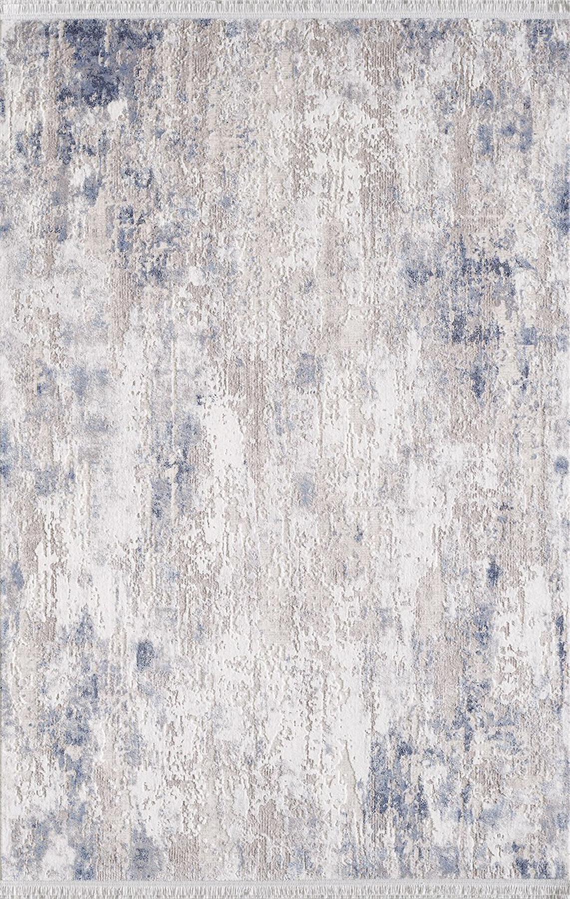 Artemis Halı 02436B Krem Akrilik Yıkanabilir İnce Kaymaz Jüt Taban Dikdörtgen Makine Dokuma Salon Halısı 100x150 cm