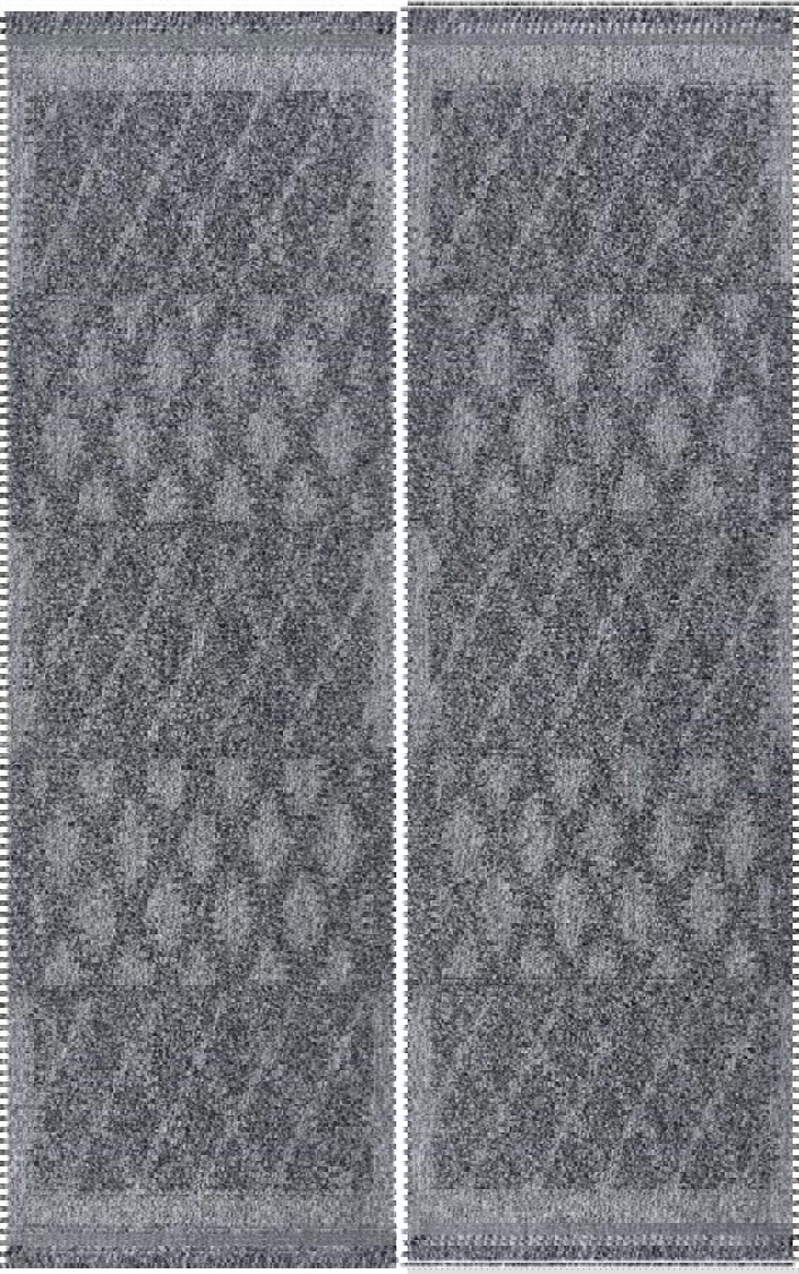 Enti Halı Togo 7512 Antrasit 8 mm Polyester Yıkanabilir Orta Dikdörtgen Makine Dokuma Salon Halısı 200x300 cm