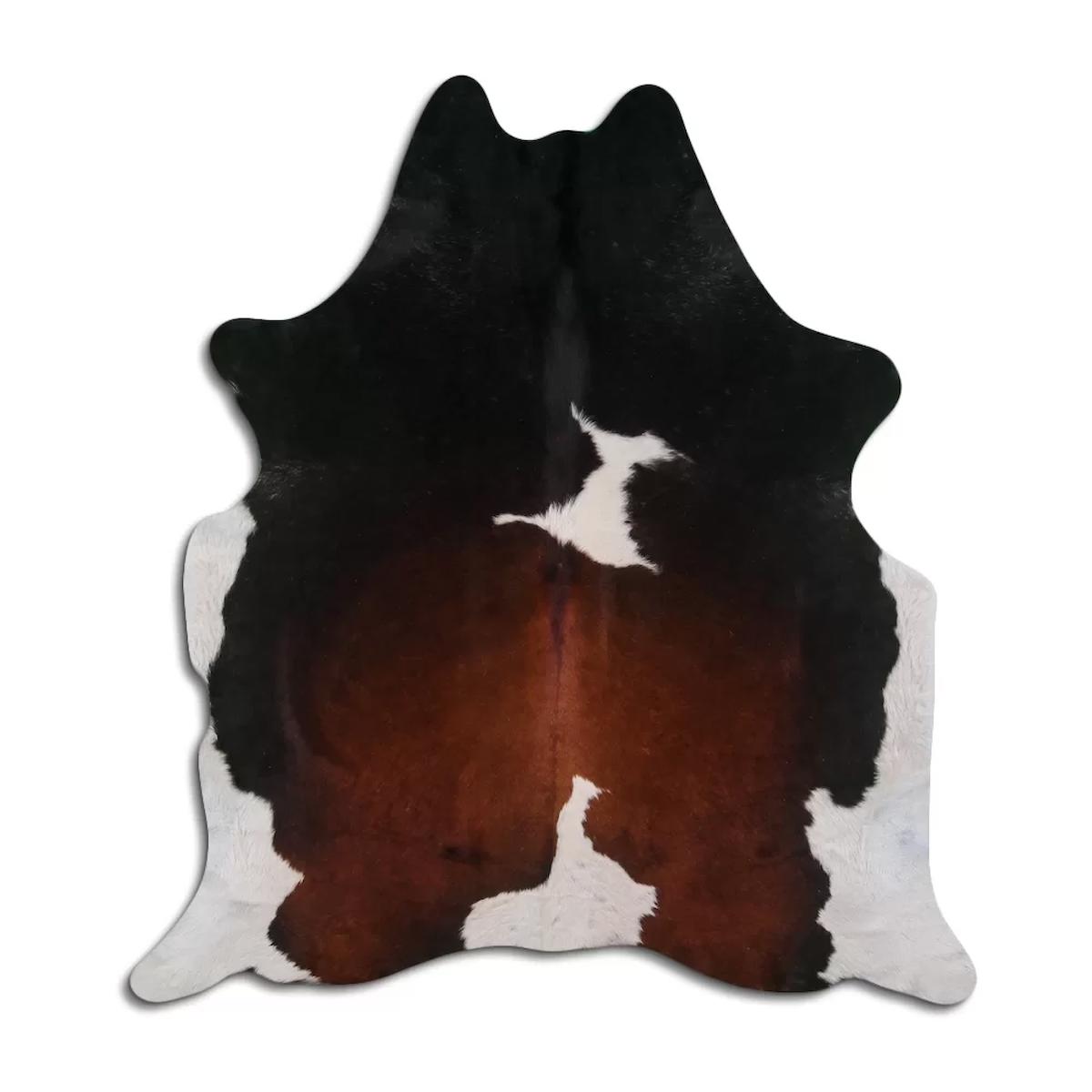 Fiesta Leather Art 103704 Krem 51 mm Deri Toz Tutmaz Yıkanabilir İnce Kaymaz Deri Taban Oval Makine Dokuma Salon Halısı 120x160 cm
