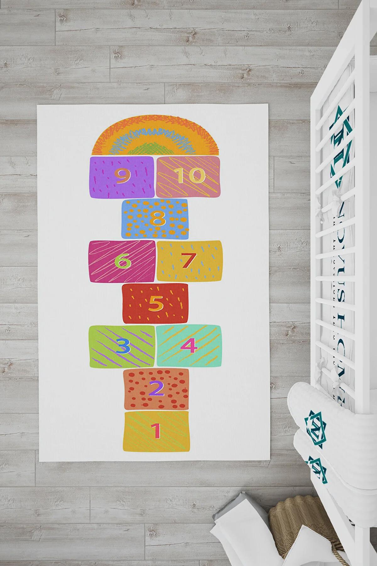 Novus Home Punto Serisi Krem 7 mm Polyester Antibakteriyel-Toz Tutmaz-Yalıtıma Yardımcı Yıkanabilir İnce Kaymaz Taban Dikdörtgen Makine Dokuma Çocuk Odası Halısı 180x280 cm
