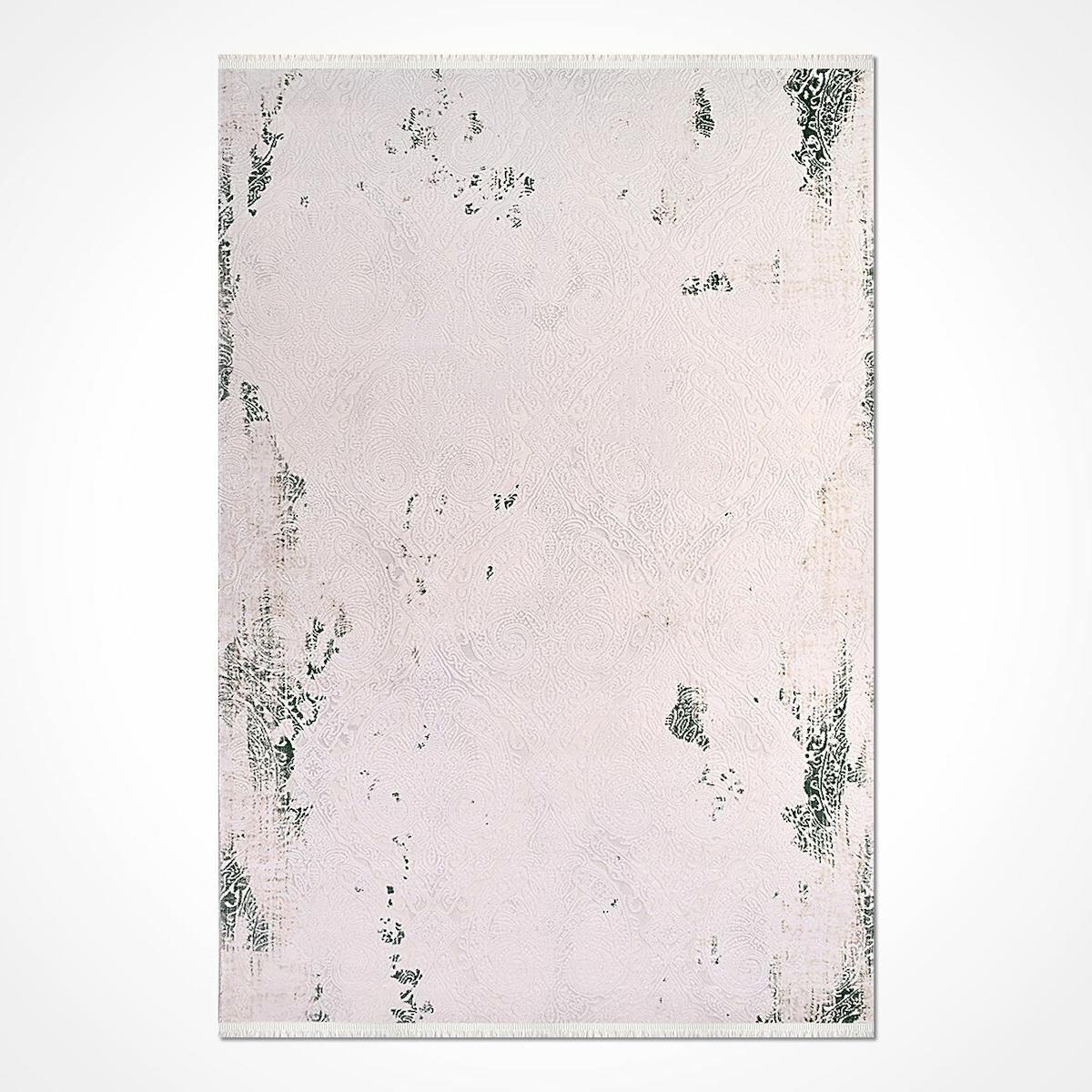 Crea Halı Galaxy 13475K Krem 11 mm Akrilik-Bambu Toz Tutmaz Yıkanabilir Orta Dikdörtgen Makine Dokuma Salon Halısı 195x290 cm