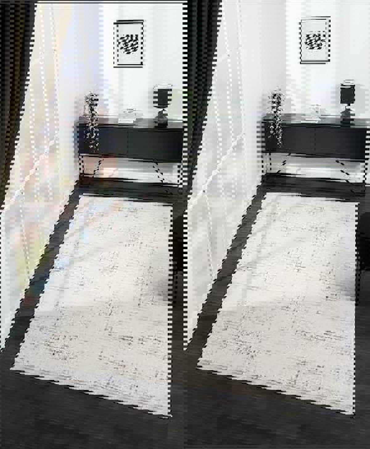 Çam Halı Crown FL004G Vizon 12 mm Akrilik Yıkanabilir Orta Dikdörtgen Makine Dokuma Salon Halısı 160x230 cm