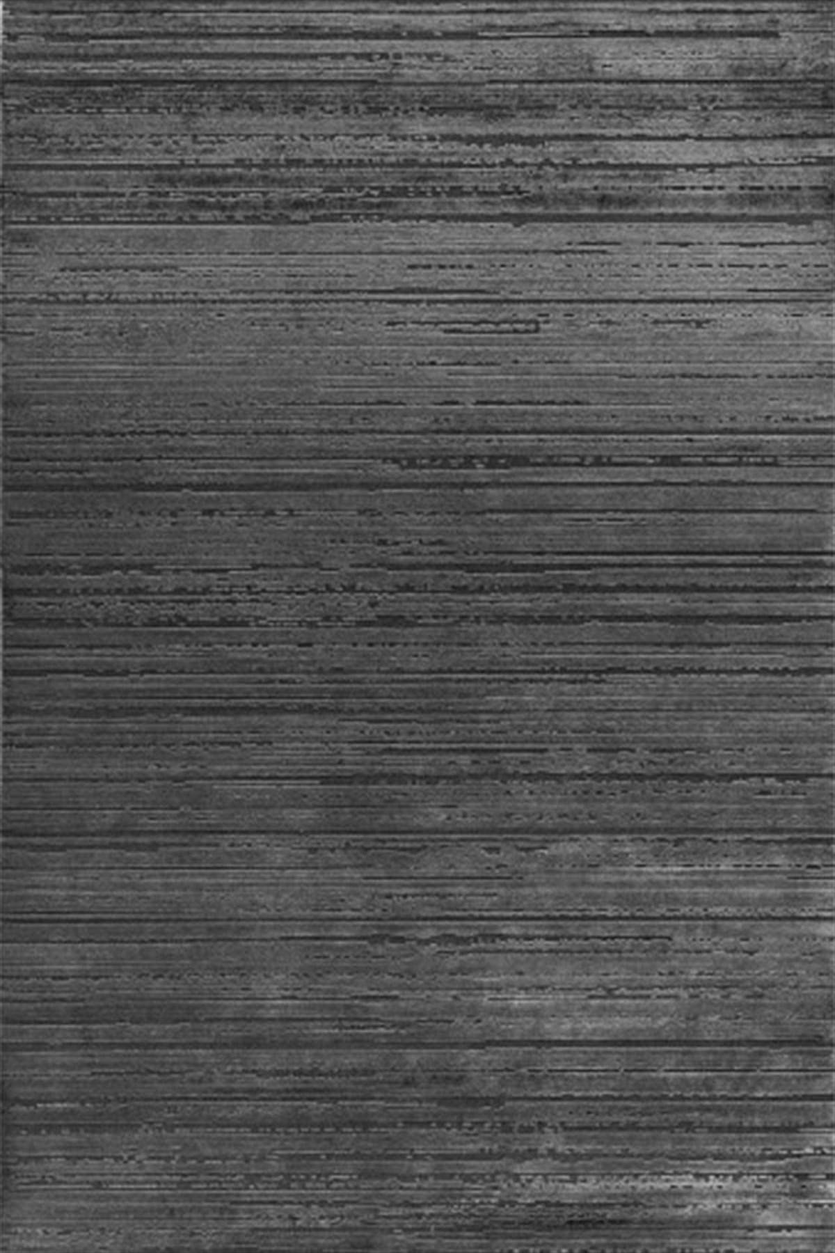 Dinarsu Sierra 34670 Antrasit 7 mm Akrilik Silinebilir Yıkanabilir Orta Kaymaz Dikdörtgen Makine Dokuma Salon Halısı 200x300 cm