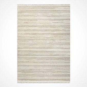 Crea Halı Sidney 1393 Krem 4 mm Polyester Toz Tutmaz Yıkanabilir İnce Pamuk Taban Dikdörtgen Makine Dokuma Salon Halısı 100x200 cm