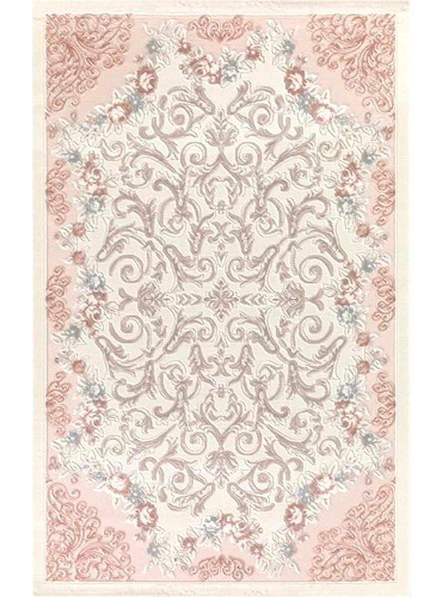 Merinos  Urla 150 Krem Akrilik Yıkanabilir İnce Kaymaz Dikdörtgen Makine Dokuma Salon Halısı 140x200 cm