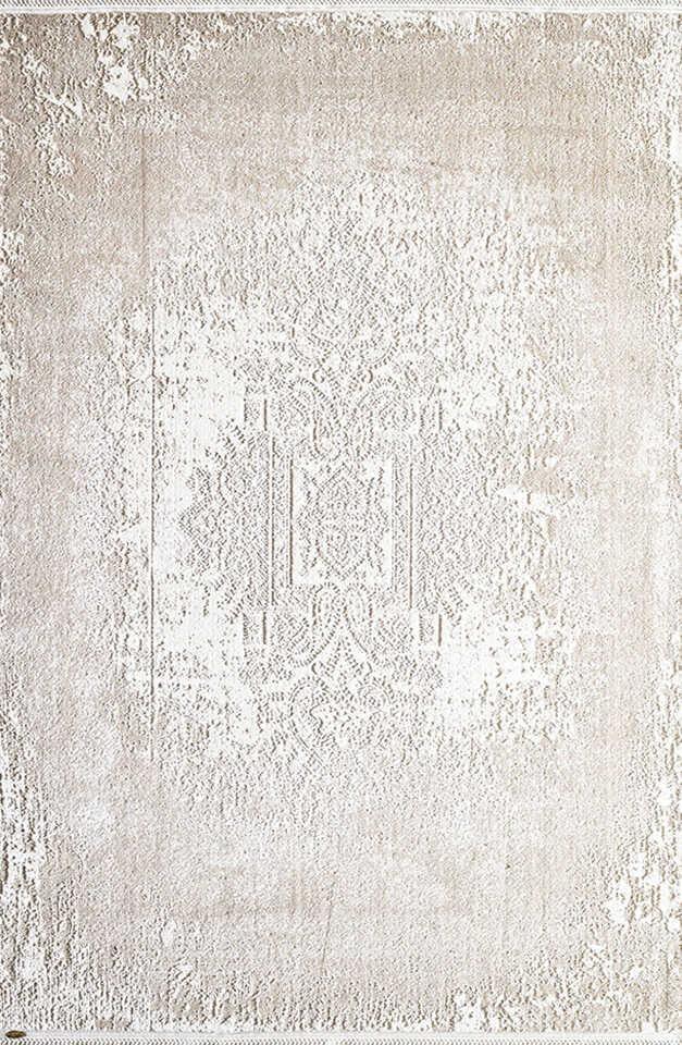 Pierre Cardin Otantik E015C Çok Renkli 10 mm Viskon Antibakteriyel Yıkanabilir İnce Kaymaz Dikdörtgen Makine Dokuma Salon Halısı 160x230 cm