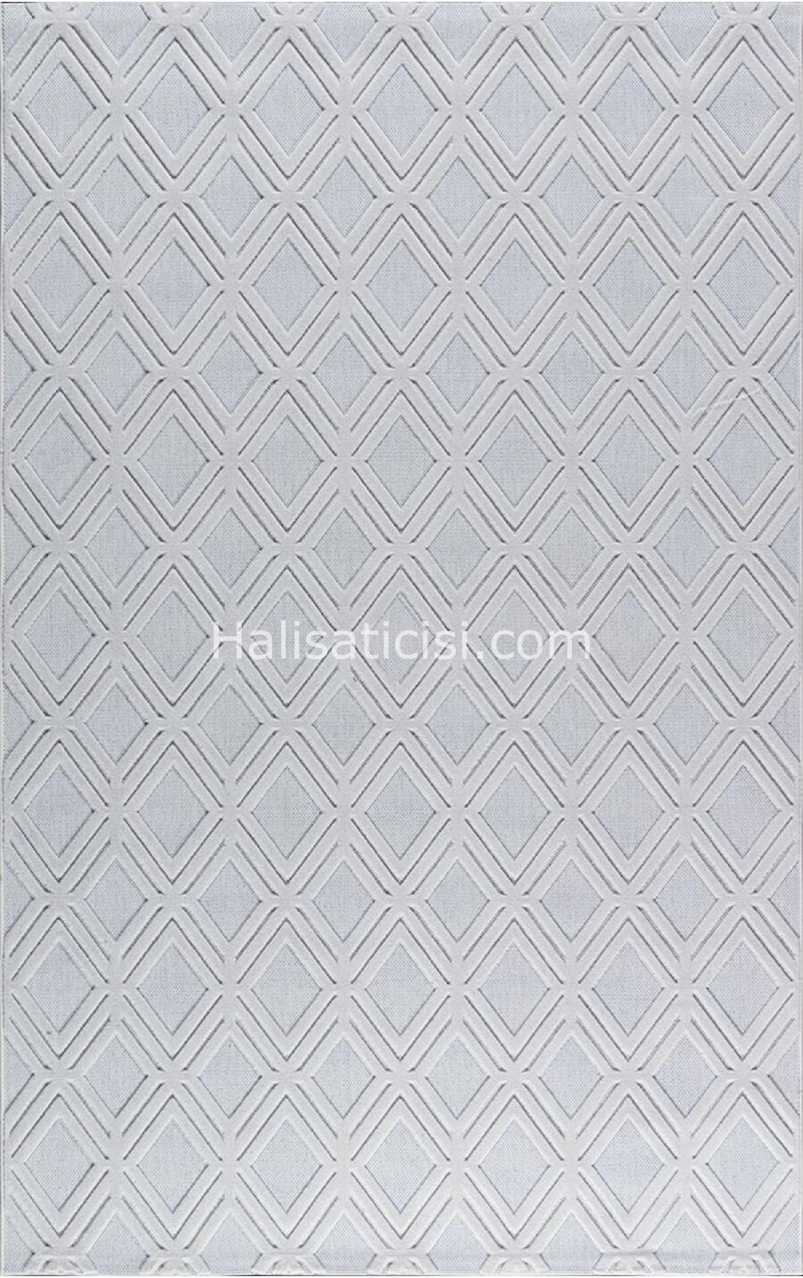 Padişah 65149 Krem 5 mm Polyester Yumuşak Yıkanabilir İnce Dikdörtgen Makine Dokuma Salon Halısı 80x300 cm