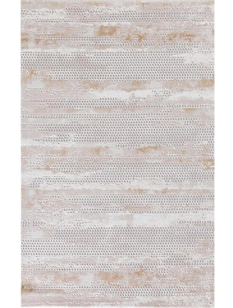 Merinos Urla UL029 Krem 12 mm Akrilik Antibakteriyel Yıkanabilir Kalın Kaymaz Dikdörtgen Makine Dokuma Salon Halısı 80x500 cm