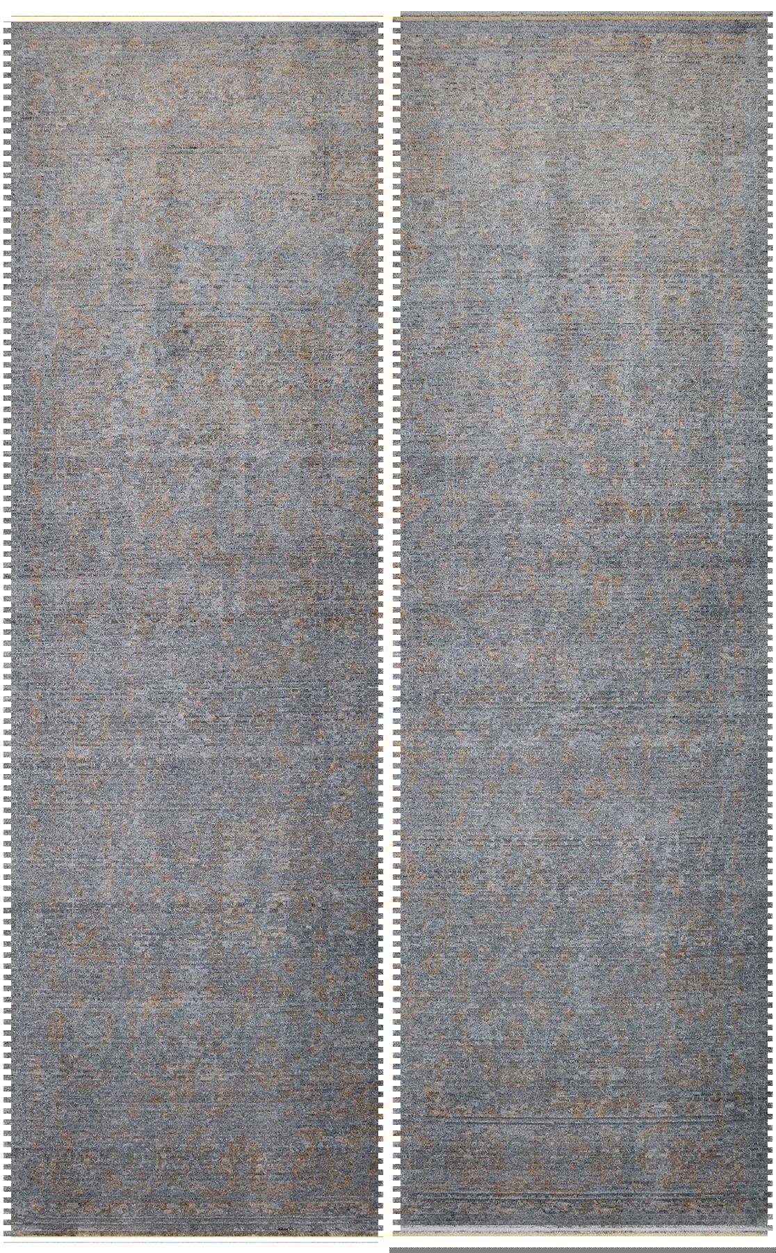Eko Halı Taftan TF02 Gri 7.5 mm Akrilik Silinebilir Yıkanabilir Orta Kaymaz Dikdörtgen El Dokuması Oturma Odası-Salon Halısı 80x120 cm