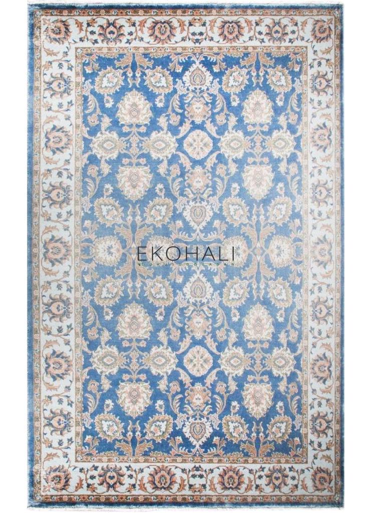 Eko Halı Antik Uşak 0116 Krem Silinebilir Yıkanabilir Kaymaz Dikdörtgen Makine Dokuma Salon Halısı 200x290 cm