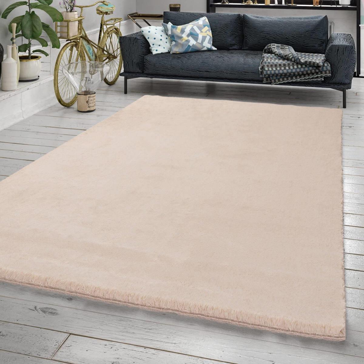 Jassrug Royal Vizon 15 mm Polyester Yıkanabilir Kalın Kaymaz Taban Dikdörtgen Makine Dokuma Halı 80x150 cm