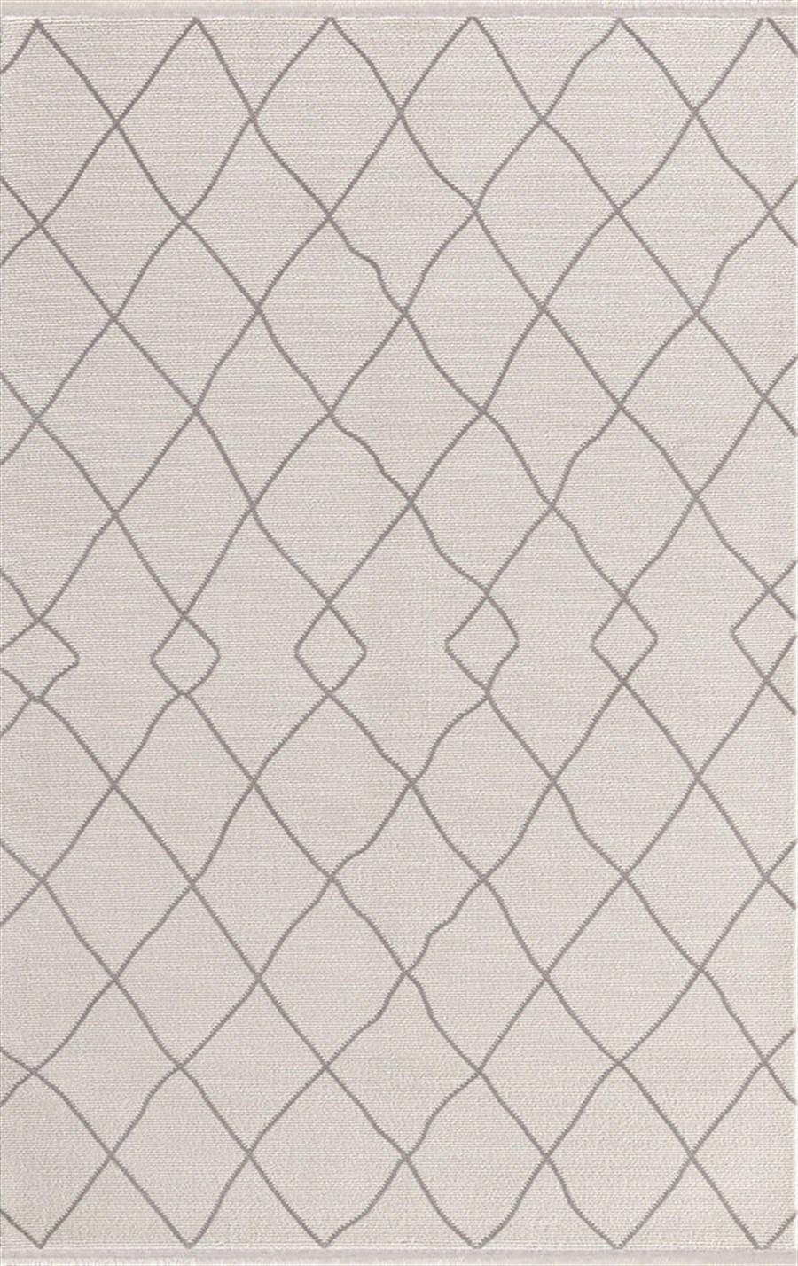 Merinos Therapy 36125 Bej 12 mm Akrilik Toz Tutmaz Yıkanabilir Kalın Kaymaz Dikdörtgen Makine Dokuma Salon Halısı 120x160 cm
