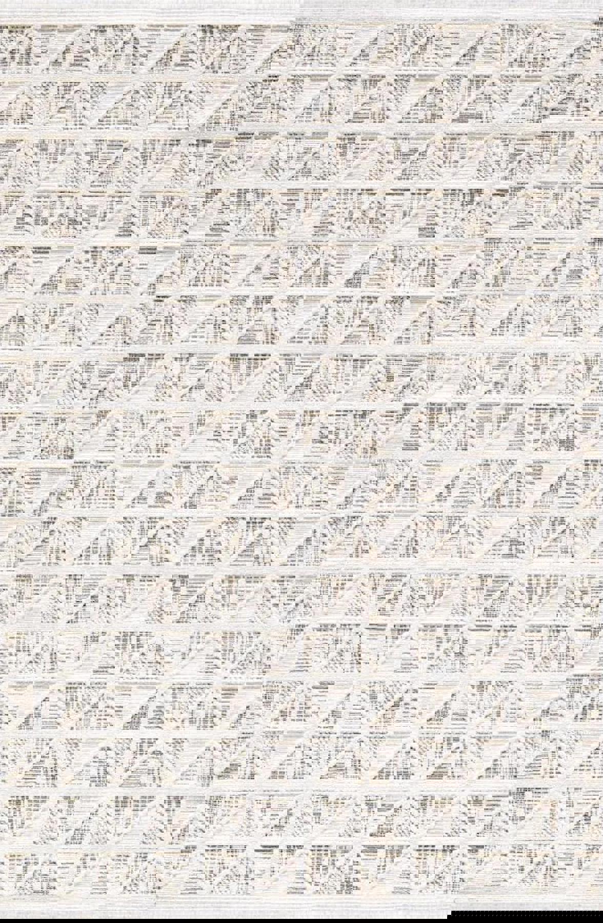 Pierre Cardin Quenta QZ17A Kahverengi - Krem 0.8 mm Akrilik Antibakteriyel Yıkanabilir İnce Kaymaz Dikdörtgen Makine Dokuma Salon Halısı 100x200 cm