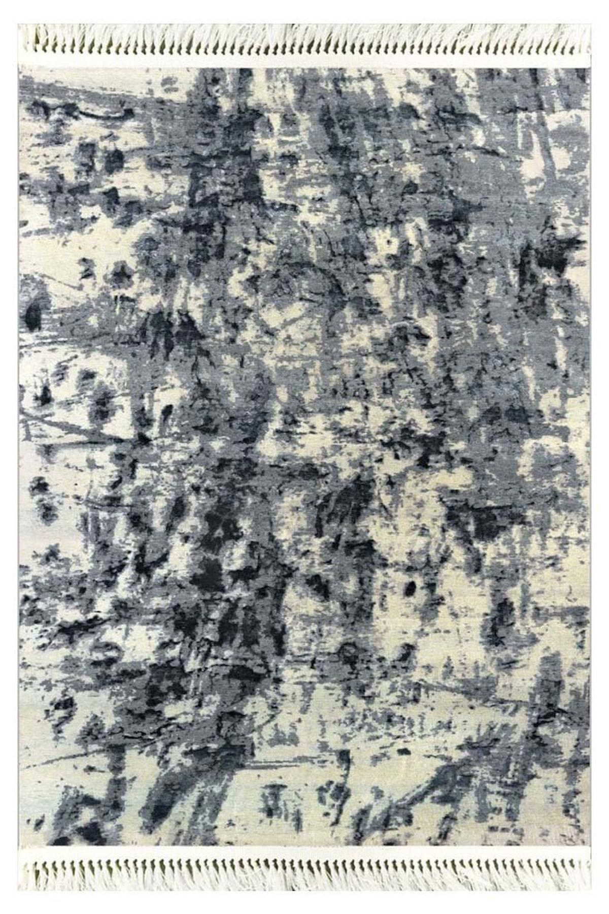 Prizma Home V6015 Çok Renkli Pamuk Toz Tutmaz Yıkanabilir Orta Dikdörtgen Makine Dokuma Oturma Odası-Salon Halısı 100x150 cm