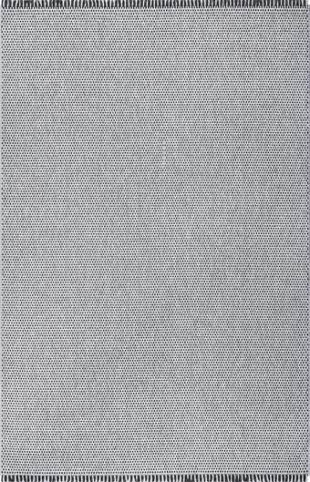 Sanat Halı Lora Plus 3743 Gri 7 mm Pamuk Antibakteriyel Yıkanabilir Kalın Kaymaz Lateks Taban Dikdörtgen Makine Dokuma Salon Halısı 160x230 cm