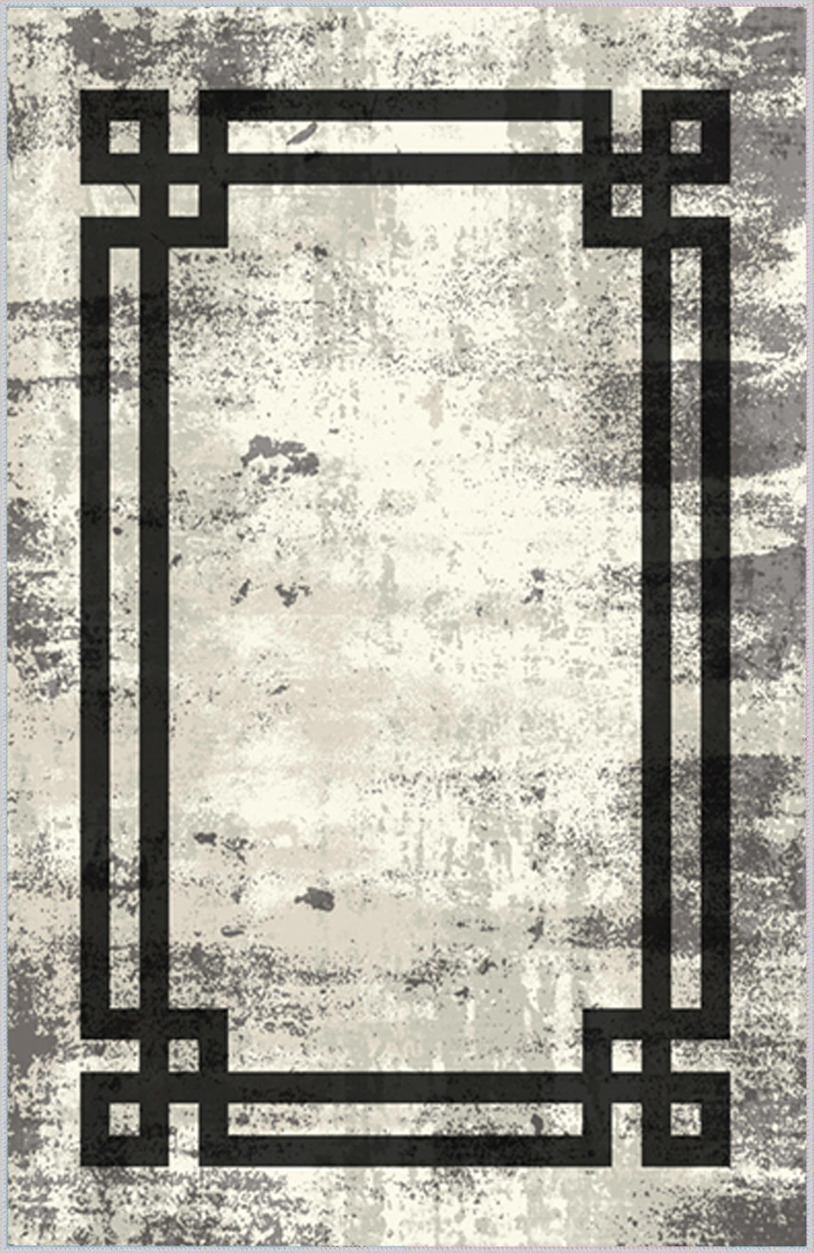 Rovigo Home RVG1554-HT1271 Krem 8 mm Polyester Antibakteriyel-Leke Tutmaz-Toz Tutmaz Yıkanabilir İnce Kaymaz Dot Taban Dikdörtgen Makine Dokuma Salon Halısı 80x80 cm