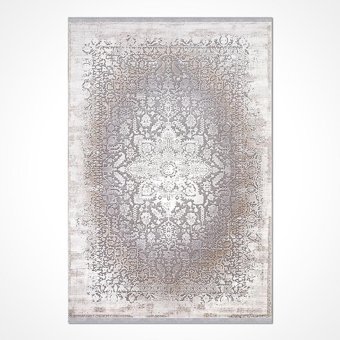 Crea Halı Valera 7818AK Krem 8 mm Akrilik Toz Tutmaz Yıkanabilir Orta Dikdörtgen Makine Dokuma Salon Halısı 80x150 cm