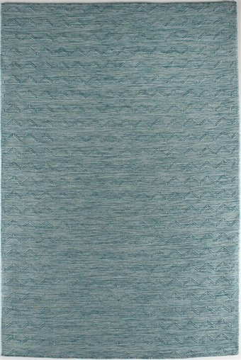 Kreasyon Halı Shadows A0032 Mavi 4 mm Pamuk Yalıtıma Yardımcı Yıkanabilir İnce Kaymaz Pamuk Taban Dikdörtgen Makine Dokuma Salon Halısı 160x300 cm