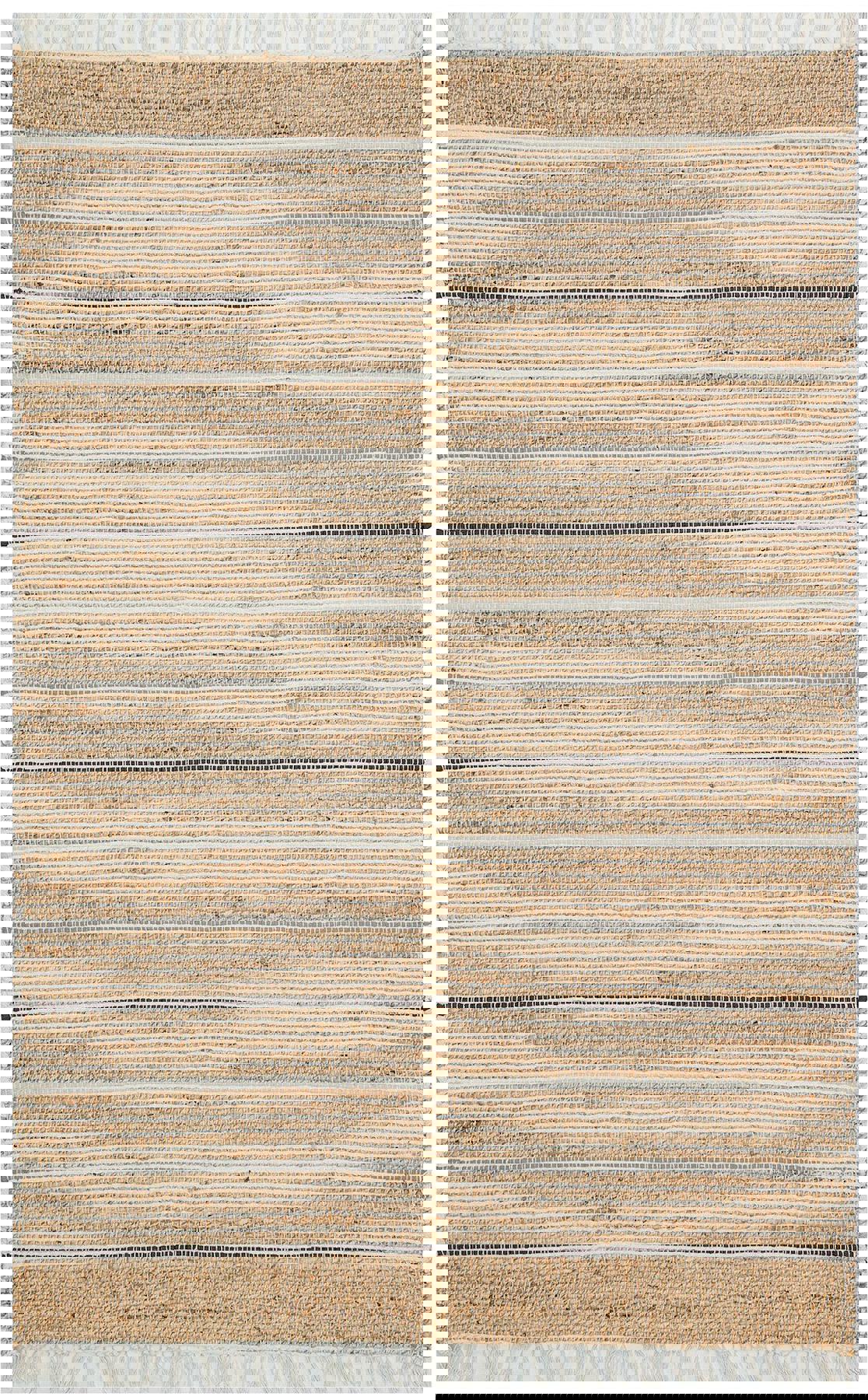 Eko Halı Juno ECH05 Gri 6 mm Antibakteriyel Yıkanabilir Orta Kaymaz Dikdörtgen El Dokuması Salon Halısı 100x150 cm