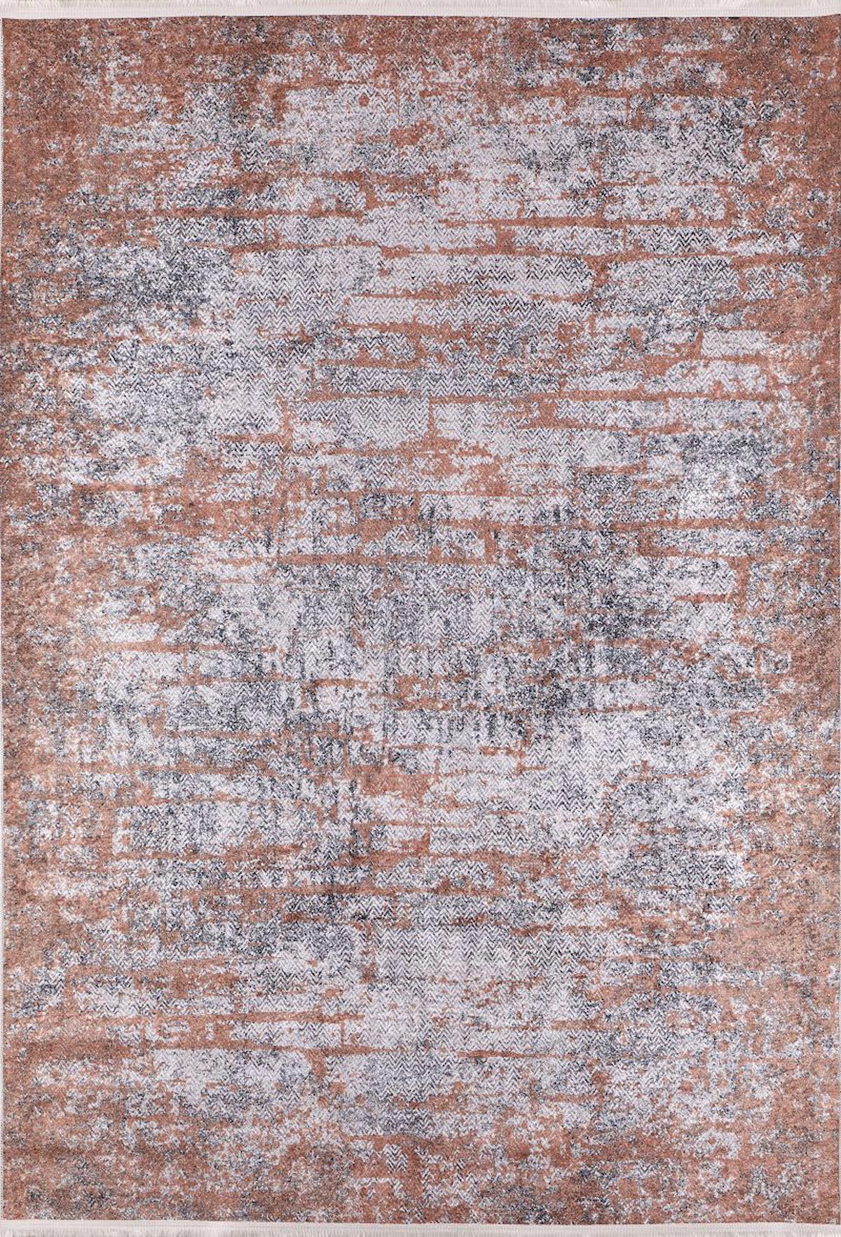 Halı Atölyesi HA112 Kahverengi 5 mm Pamuk Antibakteriyel Yıkanabilir İnce Kaymaz Taban Dikdörtgen Makine Dokuma Salon Halısı 80x300 cm