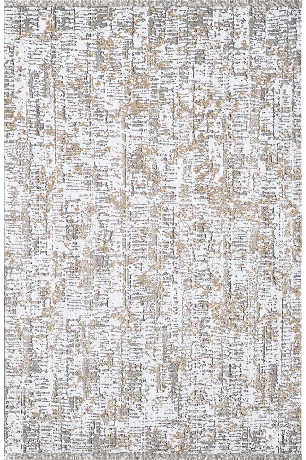 Atlas Halı Vage VQ06A Gri Yıkanabilir İnce Kaymaz Jüt Taban Dikdörtgen Makine Dokuma Salon Halısı 80x300 cm