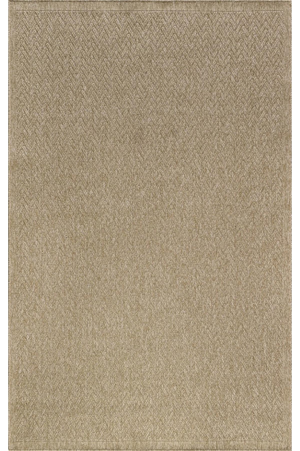 Merinos  Toronto 5008 Kahverengi 12 mm Akrilik Antibakteriyel Yıkanabilir Kalın Kaymaz Dikdörtgen Makine Dokuma Salon Halısı 133x190 cm