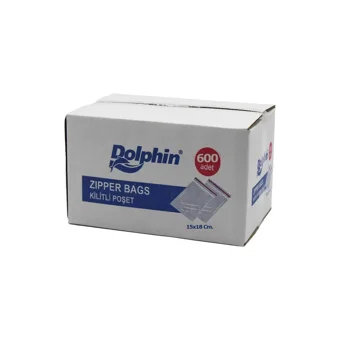 Dolphin Küçük Kilitli 15x18 Buz Dolabı Poşeti 5x600 Adet
